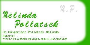 melinda pollatsek business card
